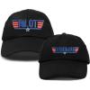 imageDALIX Father Son Pilot and Wingman Matching Hat Set Embroidered Baseball CapBlack