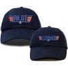 imageDALIX Father Son Pilot and Wingman Matching Hat Set Embroidered Baseball CapNavy Blue