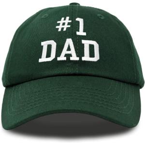 imageDALIX 1 Dad Hat Number One Embroidered Baseball CapDark Green