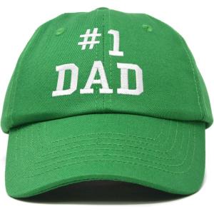 imageDALIX 1 Dad Hat Number One Embroidered Baseball CapKelly Green