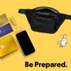 imageDALIX 3 Pocket Fanny Pack Black Maroon Royal BlueBlack