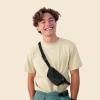imageDALIX 3 Pocket Fanny Pack Black Maroon Royal BlueBlack