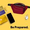 imageDALIX 3 Pocket Fanny Pack Black Maroon Royal BlueMaroon