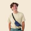 imageDALIX 3 Pocket Fanny Pack Black Maroon Royal BlueNavy Blue