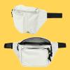 imageDALIX 3 Pocket Fanny Pack Black Maroon Royal BlueNude
