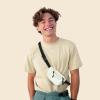 imageDALIX 3 Pocket Fanny Pack Black Maroon Royal BlueNude