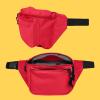 imageDALIX 3 Pocket Fanny Pack Black Maroon Royal BlueRed