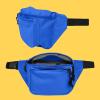 imageDALIX 3 Pocket Fanny Pack Black Maroon Royal BlueRoyal Blue
