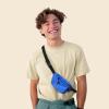 imageDALIX 3 Pocket Fanny Pack Black Maroon Royal BlueRoyal Blue