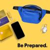 imageDALIX 3 Pocket Fanny Pack Black Maroon Royal BlueRoyal Blue