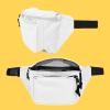 imageDALIX 3 Pocket Fanny Pack Black Maroon Royal BlueWhite