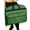 imageDALIX 39quot Garment Bag Cover Suits Dresses Clothing Foldable Shoe Pocket in Navy BlueDark Green