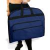 imageDALIX 39quot Garment Bag Cover Suits Dresses Clothing Foldable Shoe Pocket in Navy BlueNavy Blue