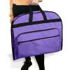 imageDALIX 39quot Garment Bag Cover Suits Dresses Clothing Foldable Shoe Pocket in Navy BluePurple