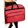 imageDALIX 39quot Garment Bag Cover Suits Dresses Clothing Foldable Shoe Pocket in Navy BlueRed
