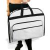 imageDALIX 39quot Garment Bag Cover Suits Dresses Clothing Foldable Shoe Pocket in Navy BlueWhite