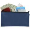 imageDALIX Bank Bags Money Pouch Secur Deposit Utility Zipper Coin Bag Red 2 PackNavy Blue