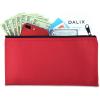 imageDALIX Bank Bags Money Pouch Secur Deposit Utility Zipper Coin Bag Red 2 PackRed