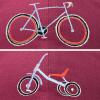 imageDALIX Father Son Bicycle Tricycle Matching Ball Cap Embroidered Hat SetMaroon