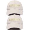 imageDALIX Matching Grandma and Grandpa Ball Cap Embroidered Hat SetBeige