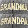 imageDALIX Matching Grandma and Grandpa Ball Cap Embroidered Hat SetWashed Black