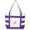imageDALIX Monogrammed Beach Bag and Totes for Women Personalized Gifts Purple A  ZA