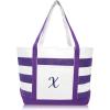 imageDALIX Monogrammed Beach Bag and Totes for Women Personalized Gifts Purple A  ZX