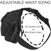 imageDALIX Small Fanny Pack Waist Pouch S XS Size 24 to 31 in BlackBlack