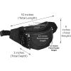 imageDALIX Small Fanny Pack Waist Pouch S XS Size 24 to 31 in BlackBlack