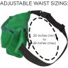 imageDALIX Small Fanny Pack Waist Pouch S XS Size 24 to 31 in BlackDark Green