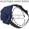 imageDALIX Small Fanny Pack Waist Pouch S XS Size 24 to 31 in BlackNavy Blue