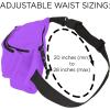 imageDALIX Small Fanny Pack Waist Pouch S XS Size 24 to 31 in BlackPurple