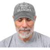 imageDALIX Worlds Best Grandpa Hat Vintage Cap Gift Washed CottonWashed Denim Black