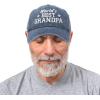 imageDALIX Worlds Best Grandpa Hat Vintage Cap Gift Washed CottonWashed Denim Navy Blue