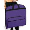 imageDalix 60quot Foldable Garment Bag Suits Cover Dresses w Front PocketPurple