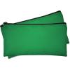 imageDALIX Bank Bags Money Pouch Secur Deposit Utility Zipper Coin Bag Red 2 PackDark Green