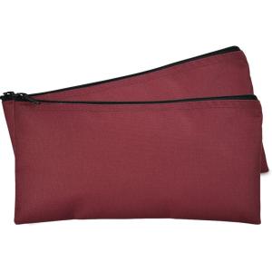 imageDALIX Bank Bags Money Pouch Secur Deposit Utility Zipper Coin Bag Red 2 PackMaroon
