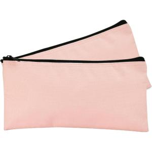 imageDALIX Bank Bags Money Pouch Secur Deposit Utility Zipper Coin Bag Red 2 PackPink