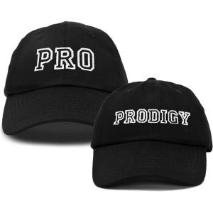 imageDALIX Father Son Hats Dad and Son Matching Caps Embroidered Pro ProdigyBlack