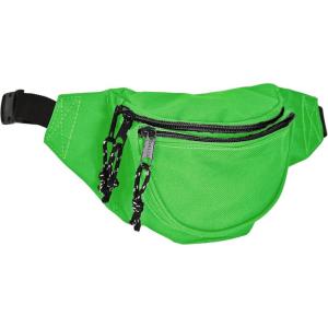 imageDALIX Small Fanny Pack Waist Pouch S XS Size 24 to 31 in BlackLime Green