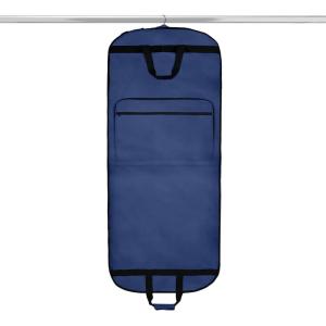 imageDalix 60quot Foldable Garment Bag Suits Cover Dresses w Front PocketNavy Blue