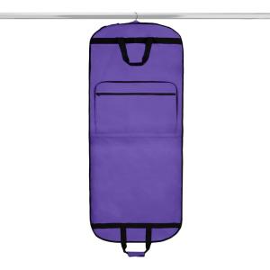 imageDalix 60quot Foldable Garment Bag Suits Cover Dresses w Front PocketPurple