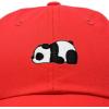 imageDALIX Cute Baby Panda Womens Dad Hat Baseball Cap EmbroideredRed