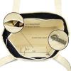imageDALIX Small Stripe Tote Deluxe Shoulder Bag Cotton Canvas in Navy BlueBlack