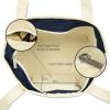 imageDALIX Small Stripe Tote Deluxe Shoulder Bag Cotton Canvas in Navy BlueNavy Blue