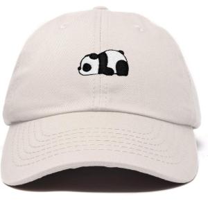 imageDALIX Cute Baby Panda Womens Dad Hat Baseball Cap EmbroideredBeige
