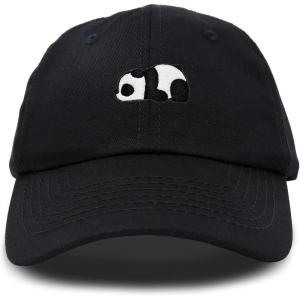 imageDALIX Cute Baby Panda Womens Dad Hat Baseball Cap EmbroideredBlack