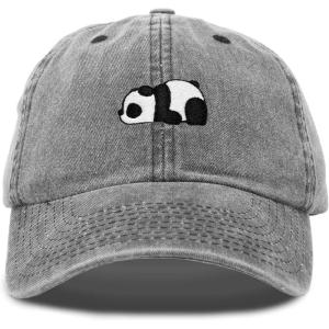 imageDALIX Cute Baby Panda Womens Dad Hat Baseball Cap EmbroideredBlack Vintage
