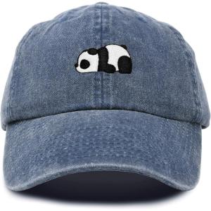imageDALIX Cute Baby Panda Womens Dad Hat Baseball Cap EmbroideredNavy Blue Vintage