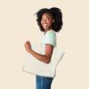 image22quot Heavy Duty Cotton Canvas Tote Bag ZipperedNatural